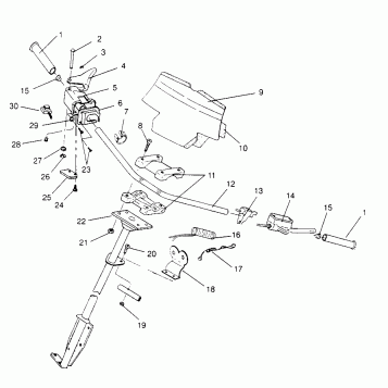 STEERING - HANDLEBAR 440 XCR 0961660 (4932113211B004)