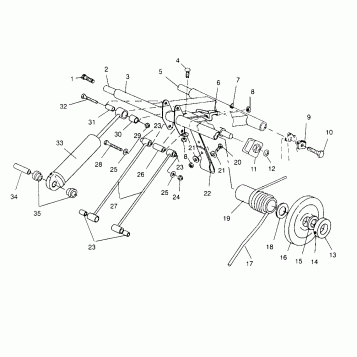 REAR TORQUE ARM 440 XCR 0961660 (4932113211B014)