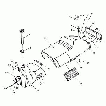 SEAT and GAS TANK 600 XCR 0961676 and EUROPEAN 600 XCR E961676 (4932123212A006)