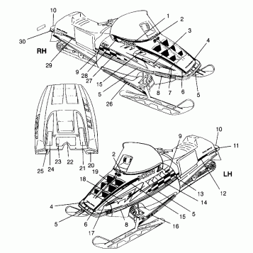 DECALS 600 XCR 0961676 and EUROPEAN 600 XCR E961676 (4932123212A011)