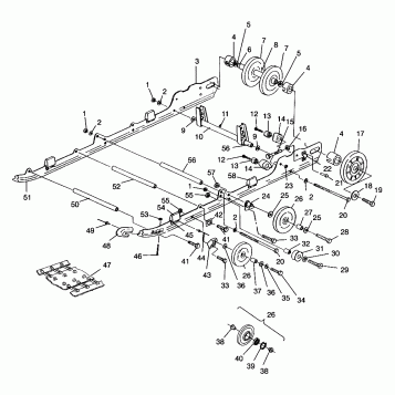 SUSPENSION  600 XCR 0961676 and EUROPEAN 600 XCR E961676 (4932123212B009)