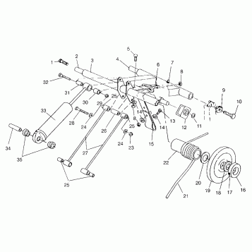 REAR TORQUE ARM 600 XCR 0961676 and EUROPEAN 600 XCR E961676 (4932123212B012)