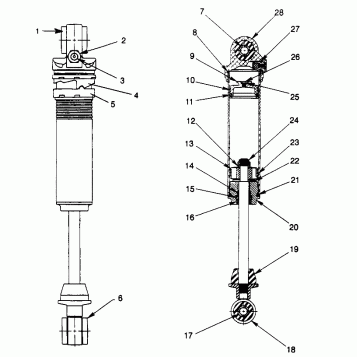 FOX SHOCK - IFS LH, RH 600 XCR 0961676 and EUROPEAN 600 XCR E961676 (4932123212C004)