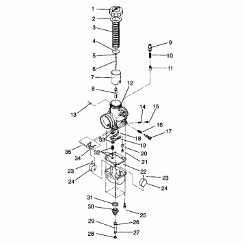 CARBURETOR 600 XCR 0961676 and EUROPEAN 600 XCR E961676 (4932123212C011)