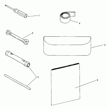 TOOL KIT 600 XCR 0961676 and EUROPEAN 600 XCR E961676 (4932123212D002)