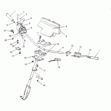 STEERING - HANDLEBAR SUPER SPORT 0960743 (4932183218B003)