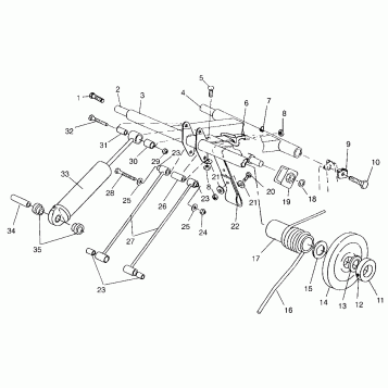 REAR TORQUE ARM SUPER SPORT 0960743 (4932183218B011)