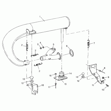 EXHAUST SYSTEM SUPER SPORT 0960743 (4932183218C001)