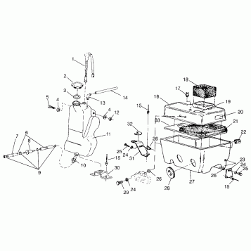 OIL TANK / AIR BOX SUPER SPORT 0960743 (4932183218C002)