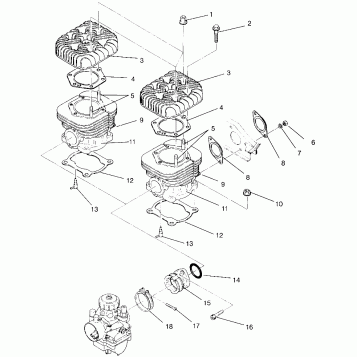 CYLINDER SUPER SPORT 0960743 (4932183218C005)