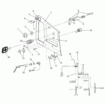 CONSOLE SPORT 0960443, SPORT TOURING 0960243 and EUROPEAN SPORT TOURING E96 (4932223222B002)
