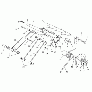 REAR TORQUE ARM SPORT TOURING 0960243 and EUROPEAN SPORT TOURING E960243 (4932223222C002)