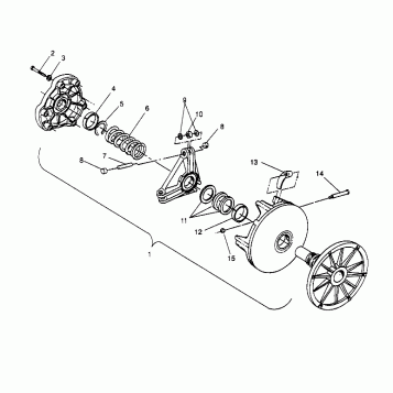 DRIVE CLUTCH SPORT 0960443, SPORT TOURING 0960243  and EUROPEAN SPORT TOURI (4932223222C005)