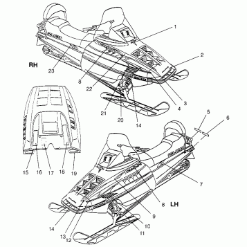 DECALS TRAN SPORT 0960143 and EURO TRAN SPORT E960143 (4932273227A013)