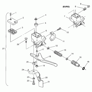 MASTER CYLINDER TRAN SPORT 0960143 and EURO TRAN SPORT E960143 (4932273227B002)