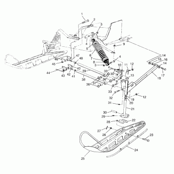 FRONT SUSPENSION and SKI TRAN SPORT 0960143 and EURO TRAN SPORT E960143 (4932273227B003)