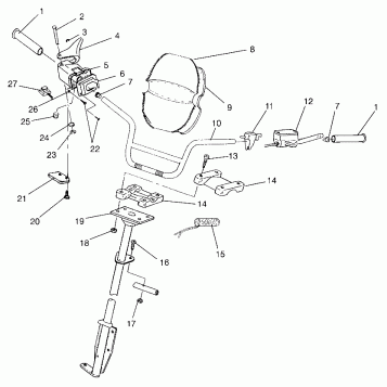 STEERING - HANDLEBAR TRAN SPORT 0960143 and EURO TRAN SPORT E960143 (4932273227B005)