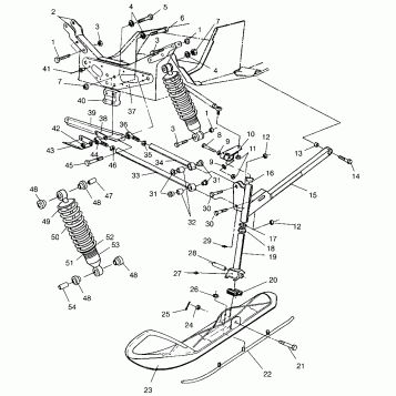 FRONT SUSPENSION and SKI 440 XCR SP X951660 (4932833283B002)