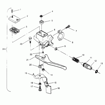 MASTER CYLINDER ASSEMBLY  440 XCR SP X951660 (4932833283B007)