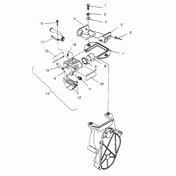 BRAKE ASSEMBLY  440 XCR SP X951660 (4932833283B008)