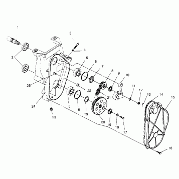 CHAINCASE ASSEMBLY  440 XCR SP X951660 (4932833283B009)