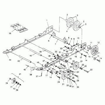 SUSPENSION ASSEMBLY  440 XCR SP X951660 (4932833283B011)