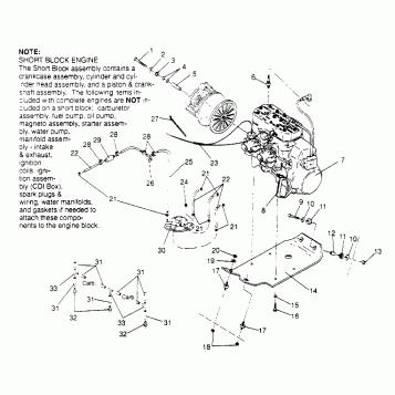 ENGINE MOUNTING  440 XCR SP X951660 (4932833283C003)