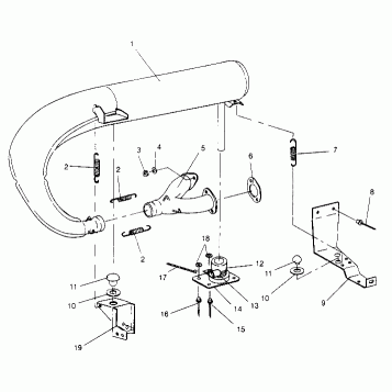 EXHAUST SYSTEM  440 XCR SP X951660 (4932833283C004)