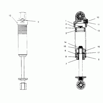 FOX SHOCK-GAS, MIDDLE  440 XCR SP X951660 (4932833283C007)