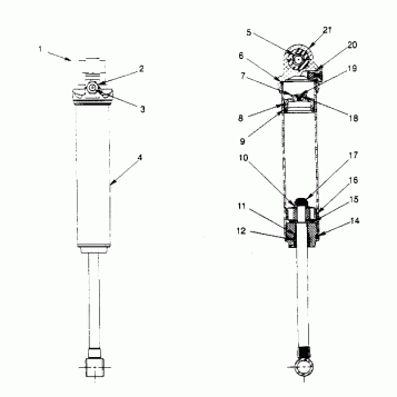FOX SHOCK - GAS, REAR  440 XCR SP X951660 (4932833283C008)