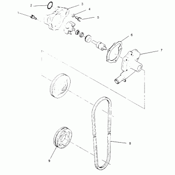 WATER PUMP  440 XCR SP X951660 (4932833283C011)