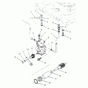 OIL PUMP ASSEMBLY  440 XCR SP X951660 (4932833283D001)