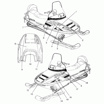 DECALS LITE GT 0963133 and EUROPEAN LITE GT E963133 (4933083308A011)