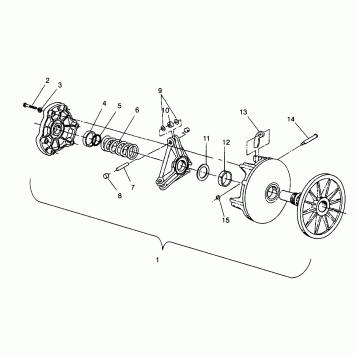 DRIVE CLUTCH LITE GT 0963133 and EUROPEAN LITE GT E963133 (4933083308B011)