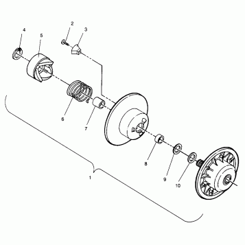 DRIVEN CLUTCH LITE GT 0963133 and EUROPEAN LITE GT E963133 (4933083308B012)