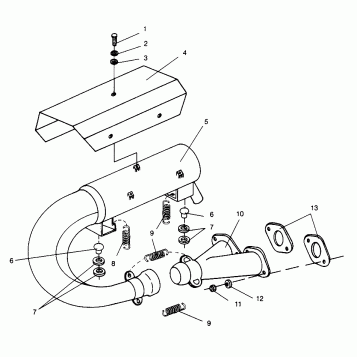 EXHAUST SYSTEM LITE GT 0963133 and EUROPEAN LITE GT E963133 (4933083308B014)