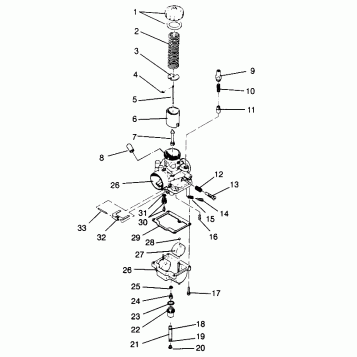 CARBURETOR LITE GT 0963133 and EUROPEAN LITE GT E963133 (4933083308C006)