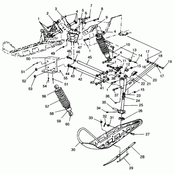 FRONT SUSPENSION and SKI CLASSIC TOURING 0963365 and EUROPEAN CLASSIC TOURI (4933623362B002)