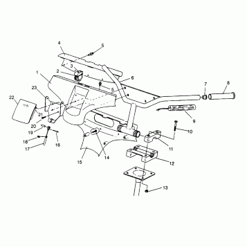 STEERING - HANDLEBAR CLASSIC TOURING 0963365 and EUROPEAN CLASSIC TOURING E (4933623362B004)