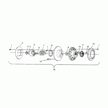 DRIVEN CLUTCH CLASSIC TOURING 0963365 and EUROPEAN CLASSIC TOURING E963365 (4933623362C002)