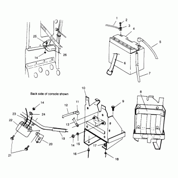 BATTERY BOX CLASSIC TOURING 0963365 and EUROPEAN CLASSIC TOURING E963365 (4933623362C003)