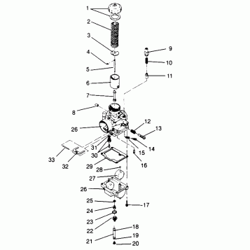 CARBURETOR CLASSIC TOURING 0963365 and EUROPEAN CLASSIC TOURING E963365 (4933623362C012)