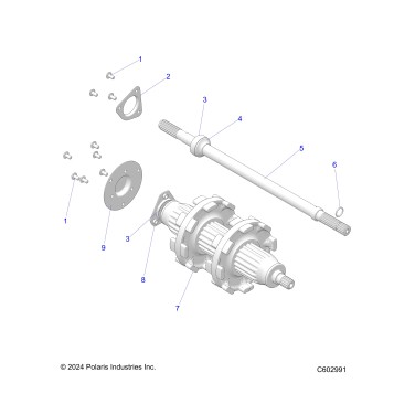 DRIVE TRAIN, JACKSHAFT and DRIVESHAFT - S26TLP6RS (C602991)