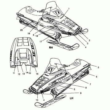 HOOD - DECALS XLT 0966756 (4933823382A012)