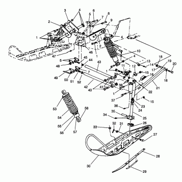 FRONT SUSPENSION and SKI XLT 0966756 (4933823382B002)