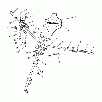 STEERING - HANDLEBAR XLT 0966756 (4933823382B004)