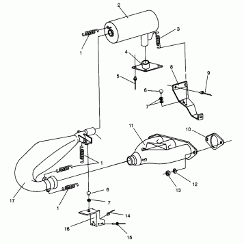 EXHAUST SYSTEM XLT 0966756 (4933823382C003)