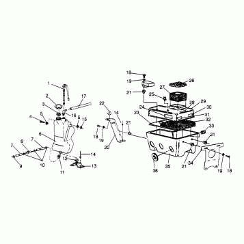 OIL TANK/AIR BOX XLT 0966756 (4933823382C004)