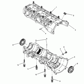 CRANKCASE XLT 0966756 (4933823382C005)