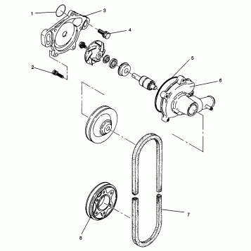 WATER PUMP XLT 0966756 (4933823382C007)